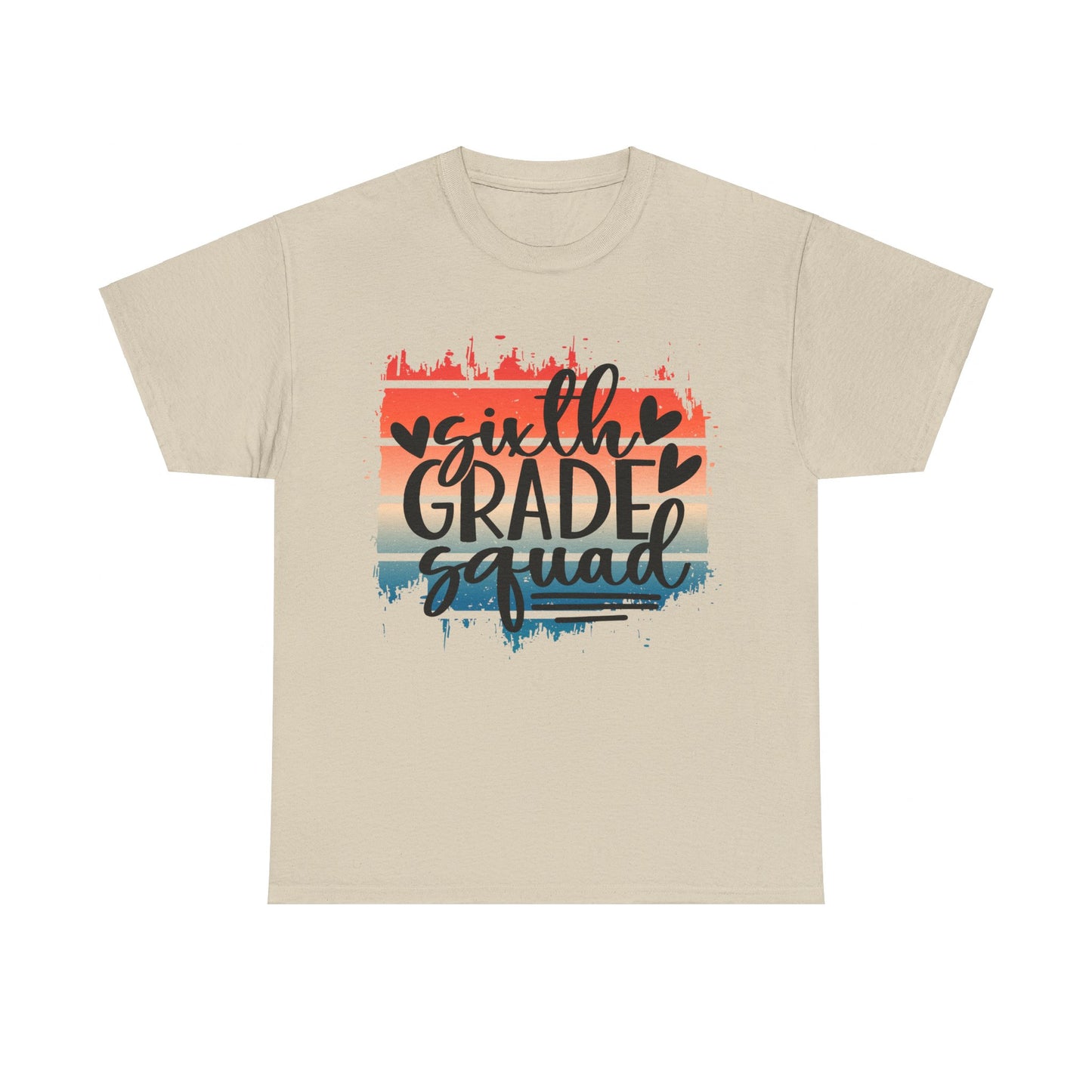 Boho Retro Sixth Grade Squad Classroom School TShirt
