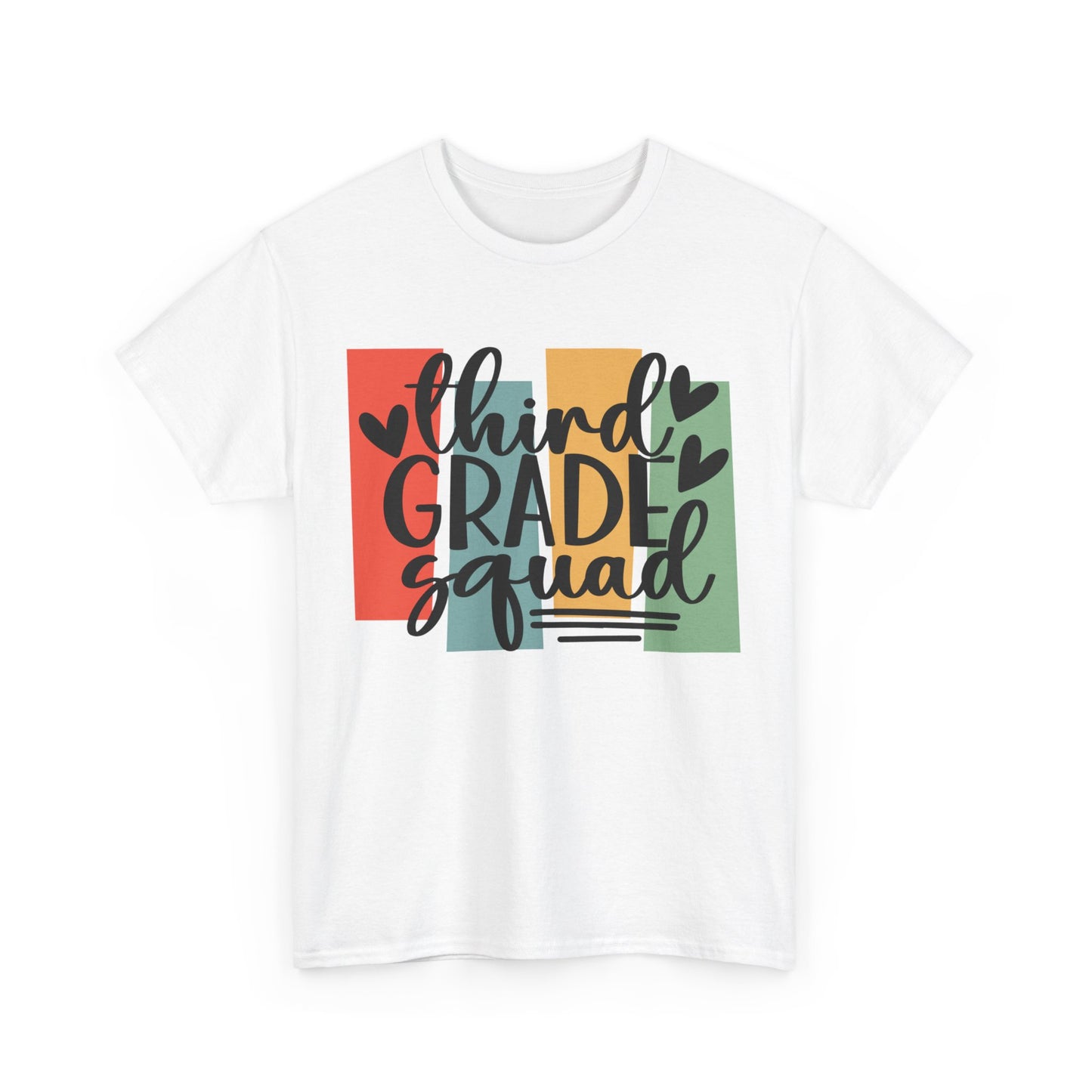 Retro Third Grade Squad Classroom Tshirt
