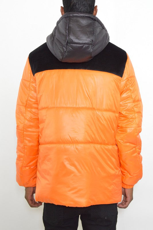 Retro Style Mens Puffer Jacket