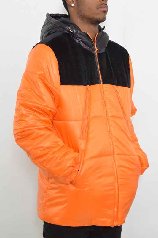 Retro Style Mens Puffer Jacket