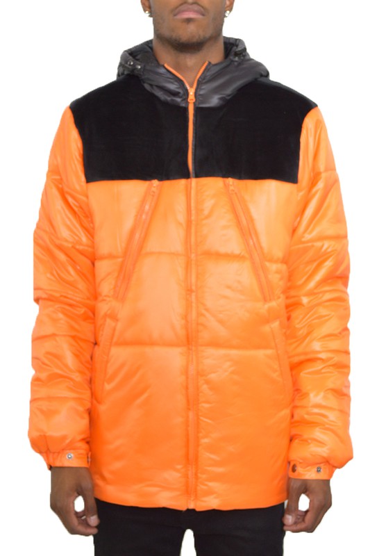 Retro Style Mens Puffer Jacket