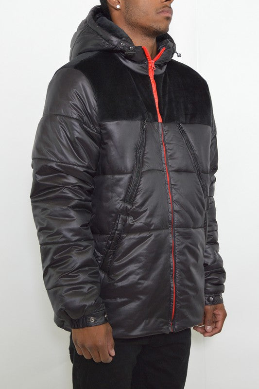 Retro Style Mens Puffer Jacket