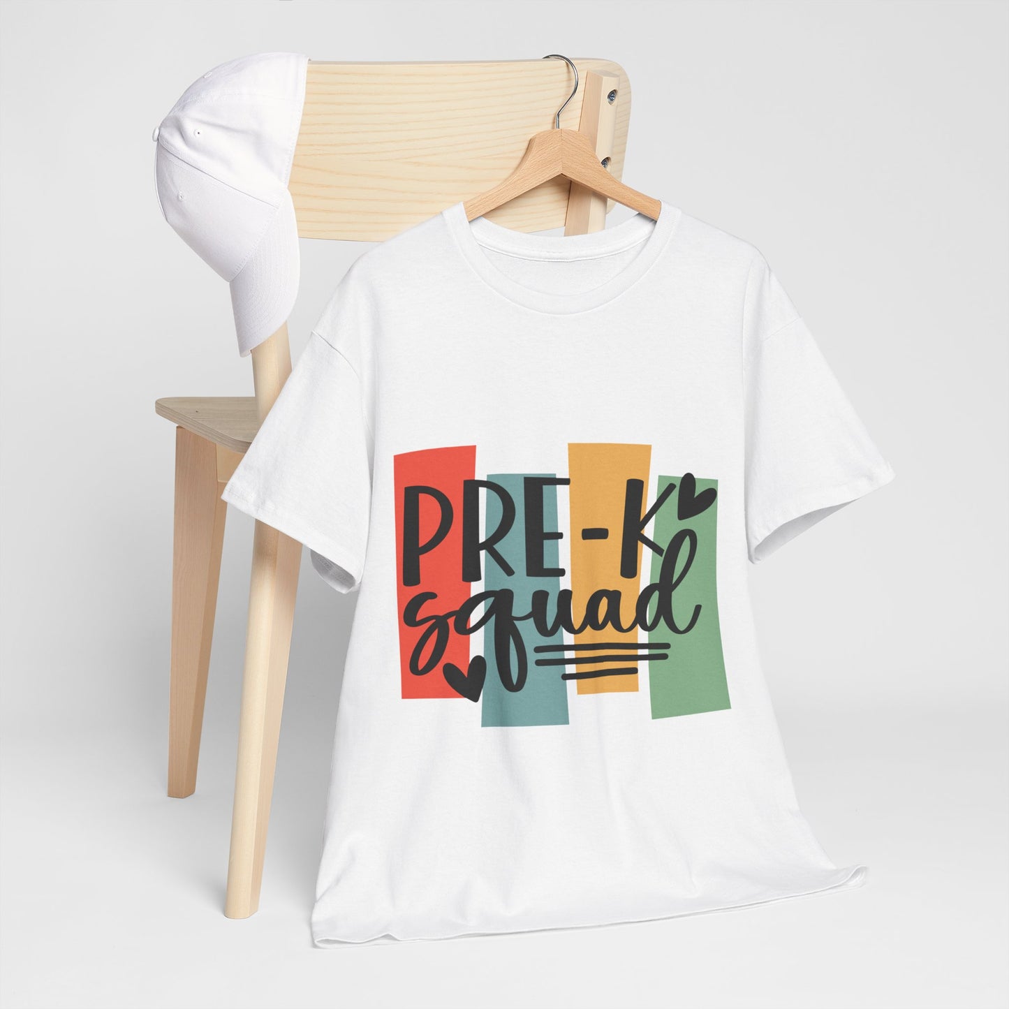 Retro Design Pre-K Squad Team School Shirt