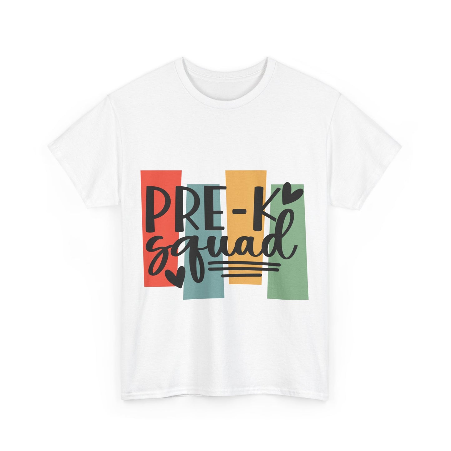 Retro Design Pre-K Squad Team School Shirt