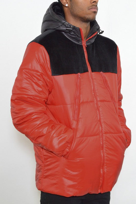 Retro Style Mens Puffer Jacket