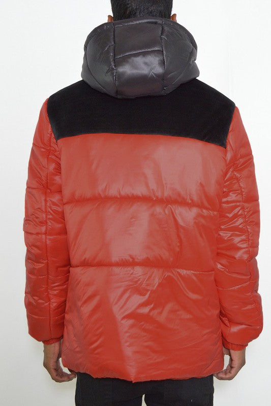 Retro Style Mens Puffer Jacket