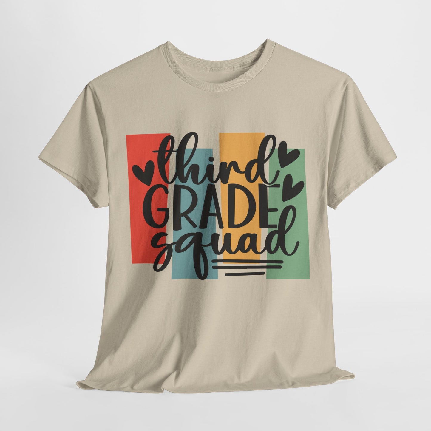 Retro Third Grade Squad Classroom Tshirt
