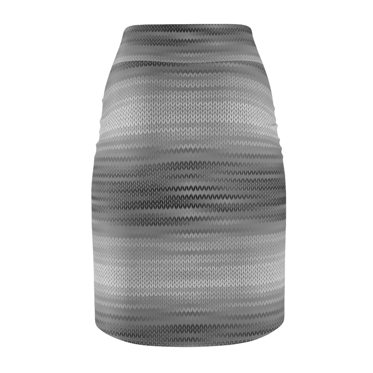 Vintage Retro Classic Black Silver Weave Pencil Skirt