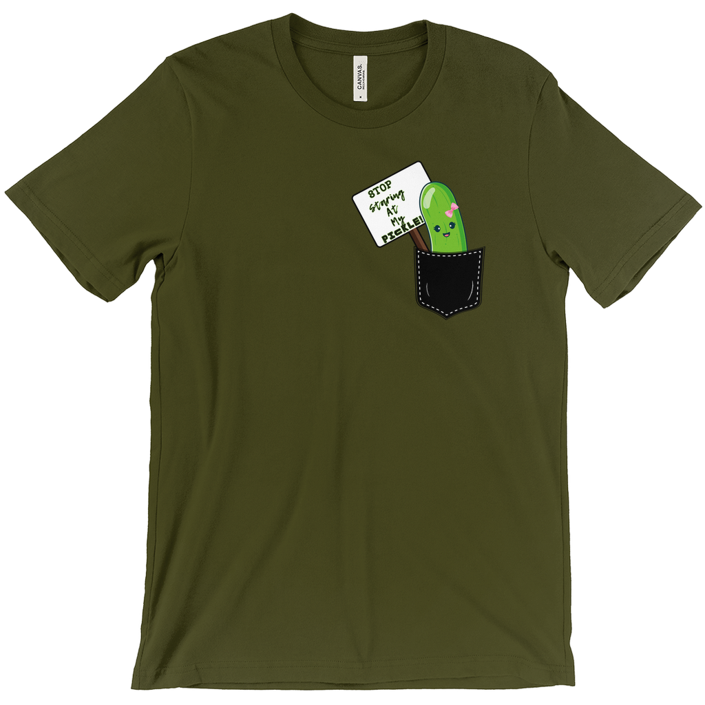 Stop Staring At My Pickle Funny T-Shirts