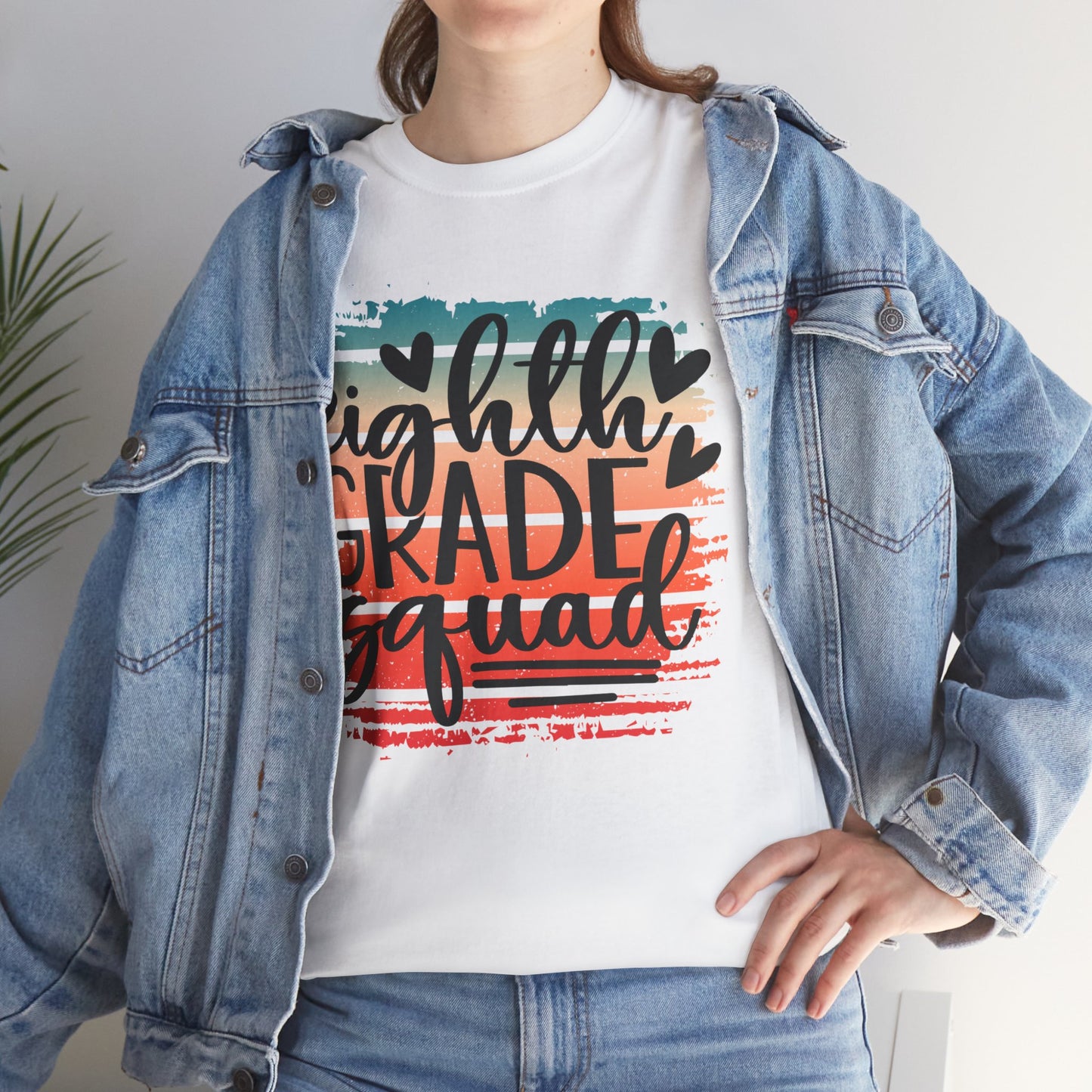 Eighth Grade Squad Boho Retro Design Class TShirt