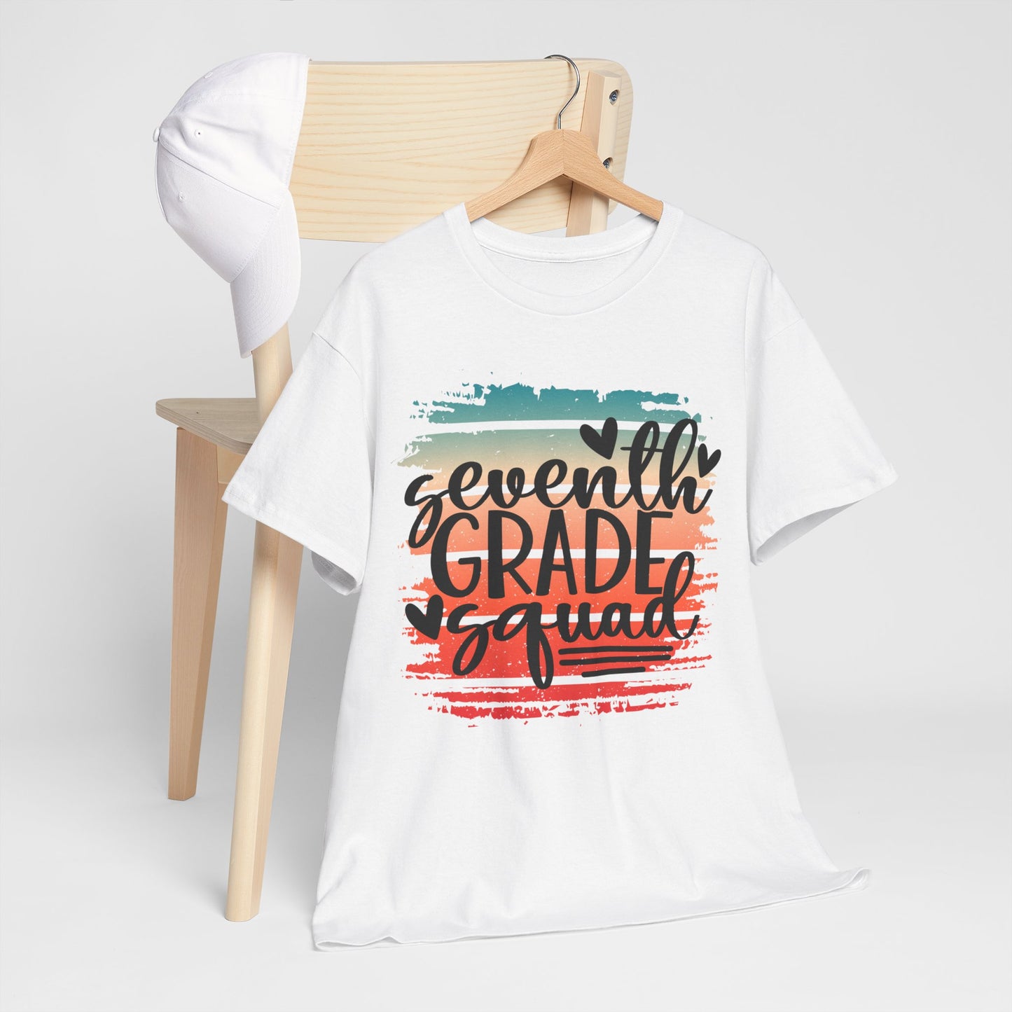 Boho Retro Seventh Grade Squad Class TShirt
