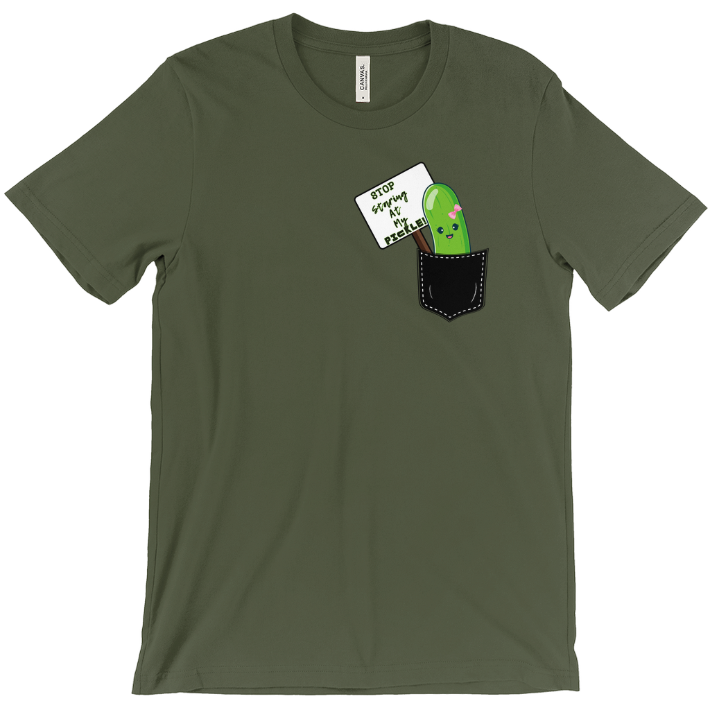 Stop Staring At My Pickle Funny T-Shirts