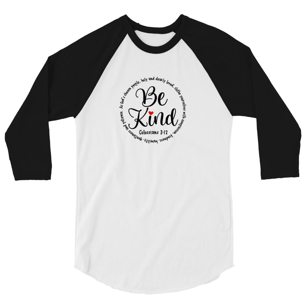 Be Kind Inspirational Baseball Shirt