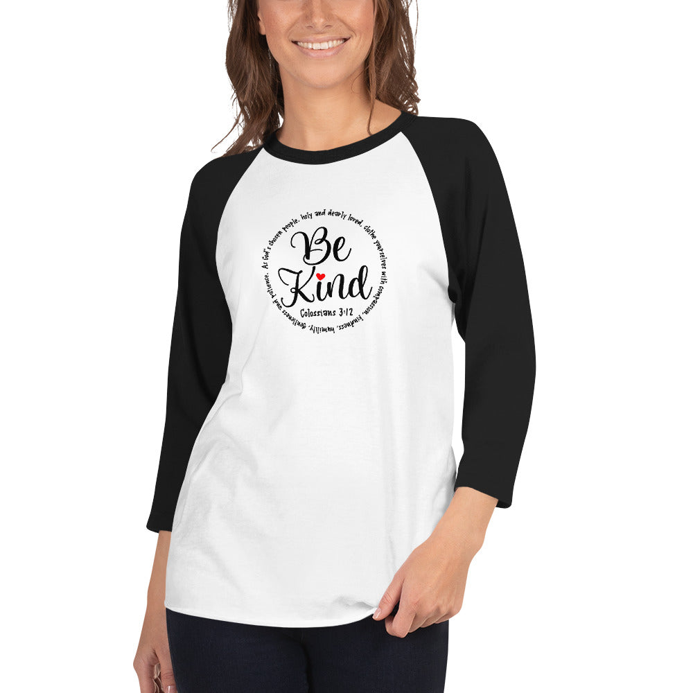 Be Kind Inspirational Baseball Shirt
