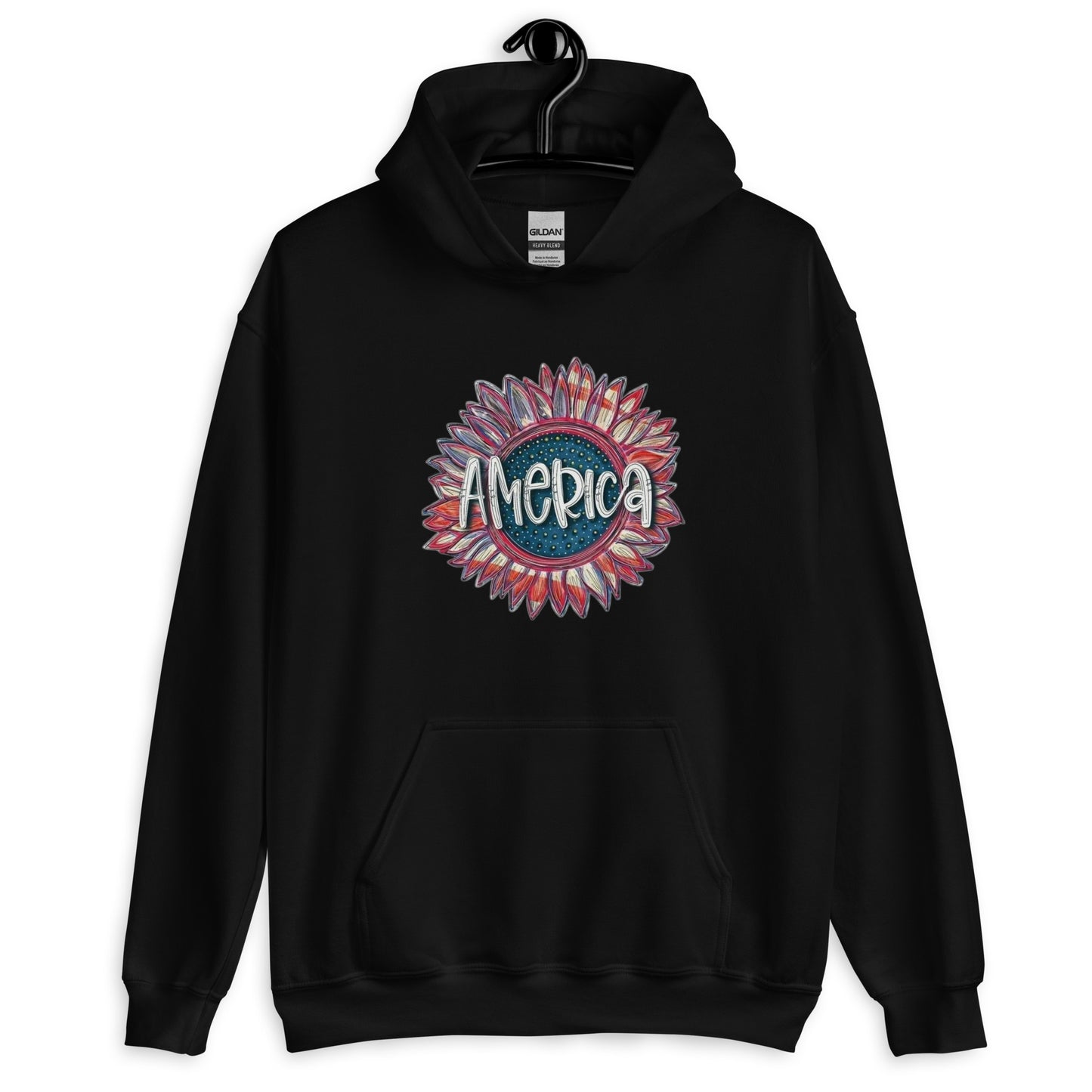 Vintage Sunflower America Hoodie