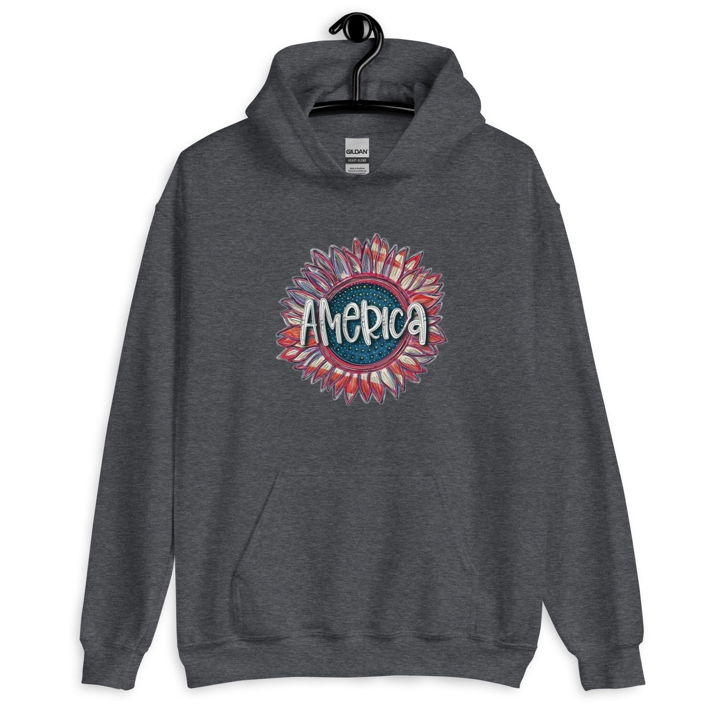Vintage Sunflower America Hoodie