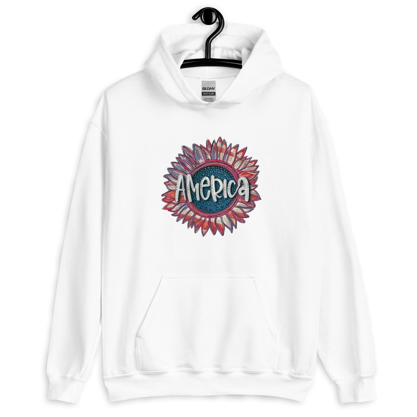 Vintage Sunflower America Hoodie