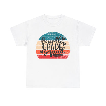 Fourth Grade Squad Retro Vintage School TShirt