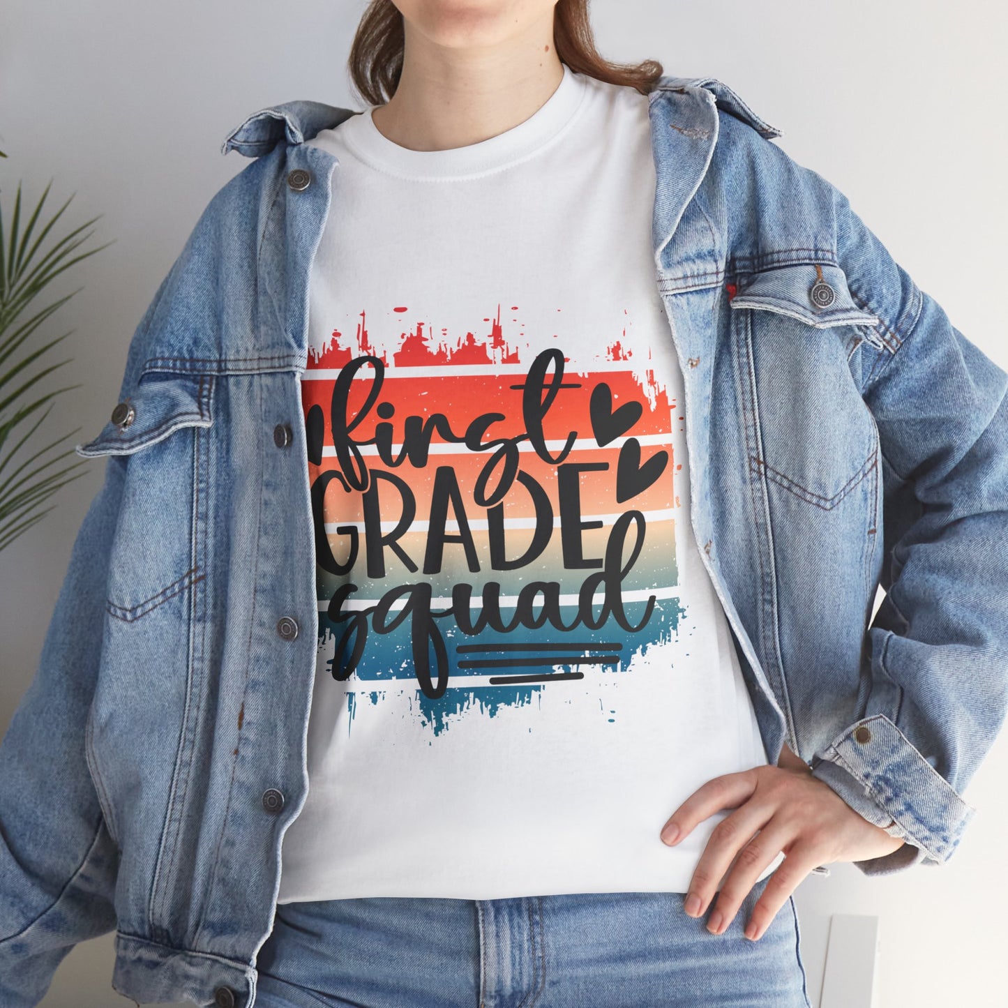Boho Retro First Grade Squad Class TShirt