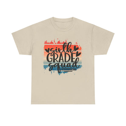 Boho Retro Sixth Grade Squad Classroom School TShirt