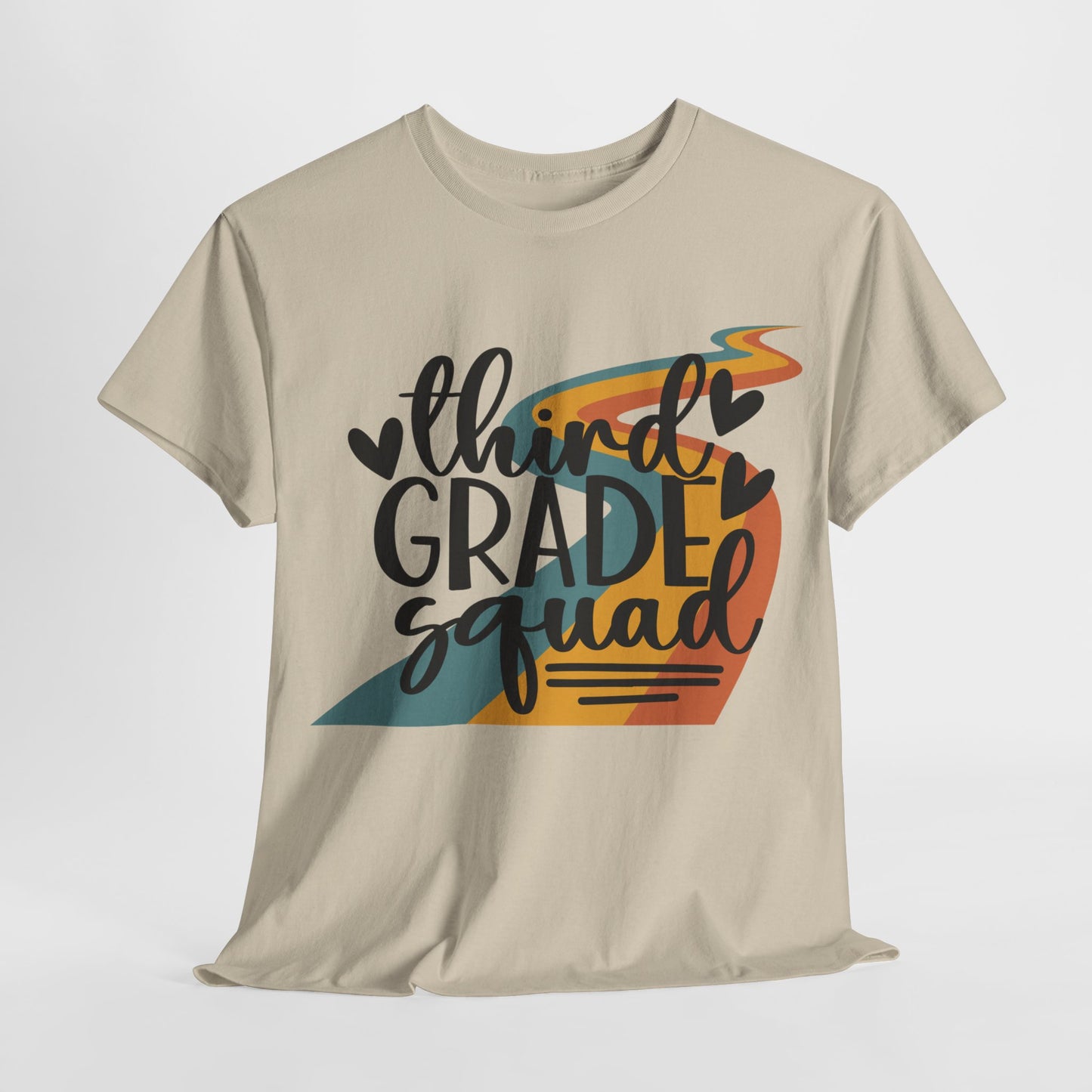 Third Grade Retro Squad Design Tshirt