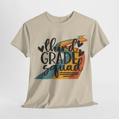 Third Grade Retro Squad Design Tshirt