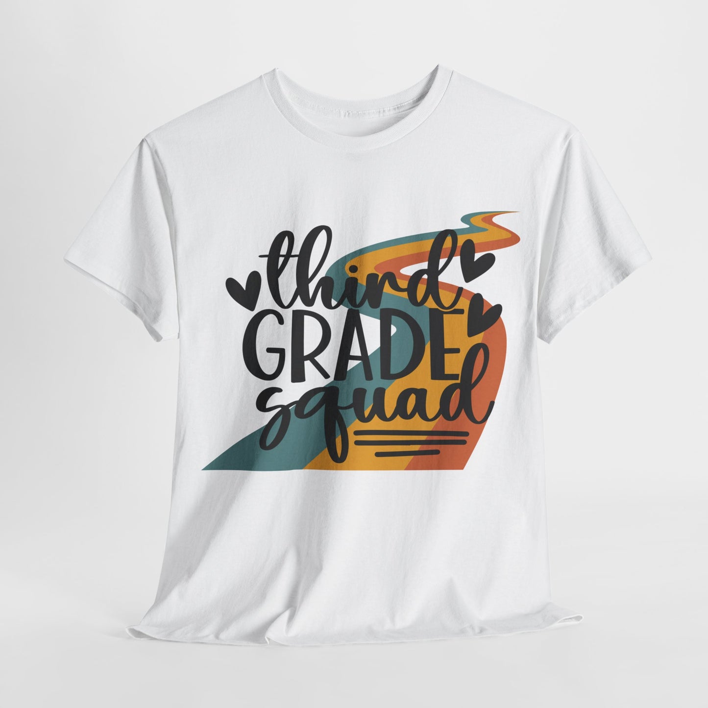 Third Grade Retro Squad Design Tshirt