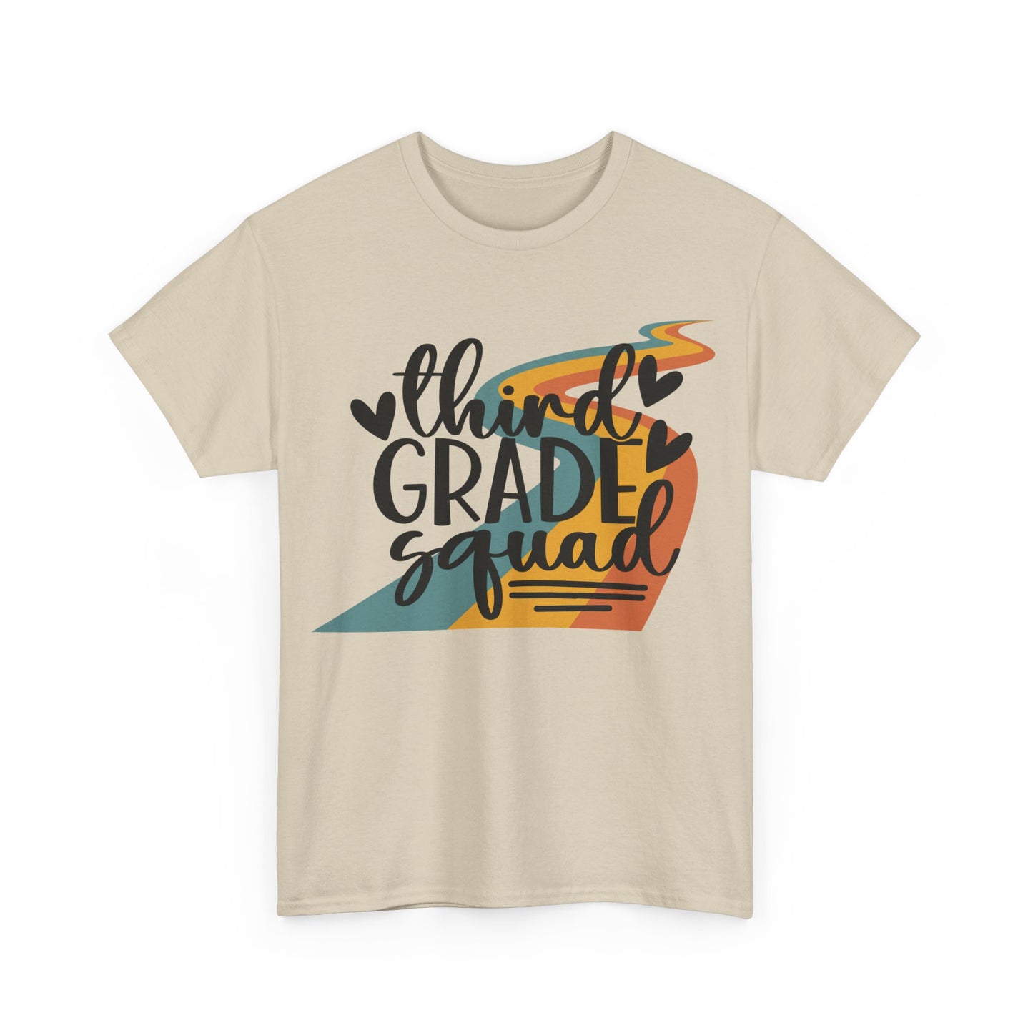 Third Grade Retro Squad Design Tshirt