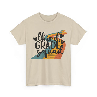 Third Grade Retro Squad Design Tshirt