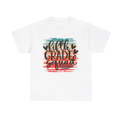 Retro Boho Fifth Grade Squad Class Team TShirt