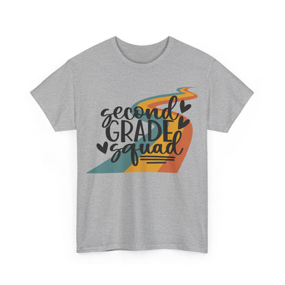Boho Retro Second Grade Squad Classroom Team Shirt