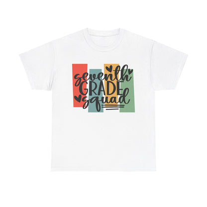 Boho Retro Seventh Grade Squad School TShirt