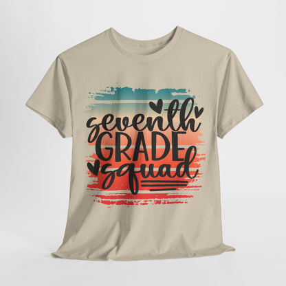 Boho Retro Seventh Grade Squad Class TShirt