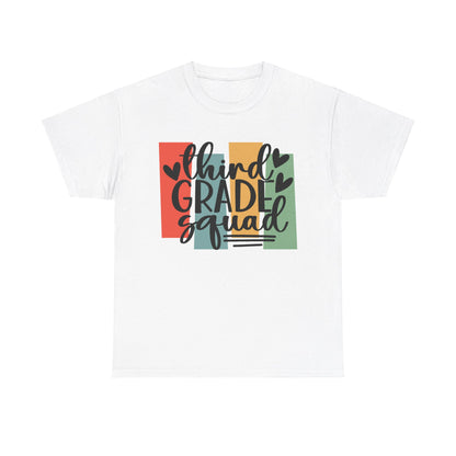 Retro Third Grade Squad Classroom Tshirt