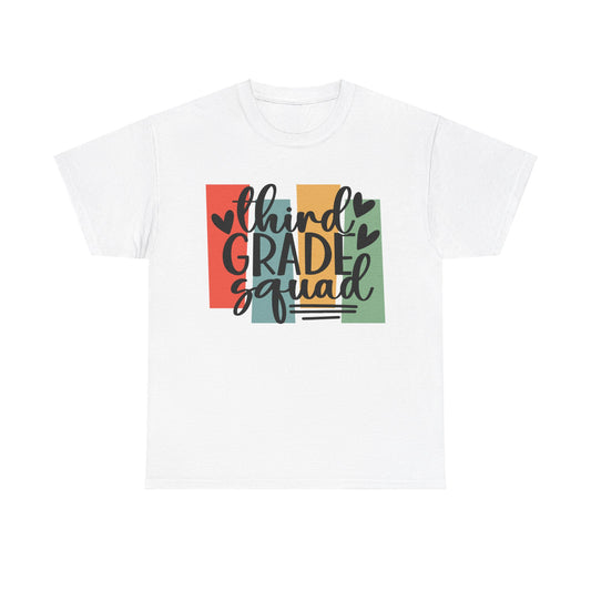 Retro Third Grade Squad Classroom Tshirt