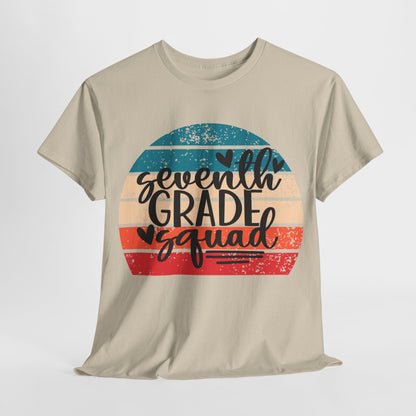 Retro Boho Seventh Grade Squad Classroom Team TShirt