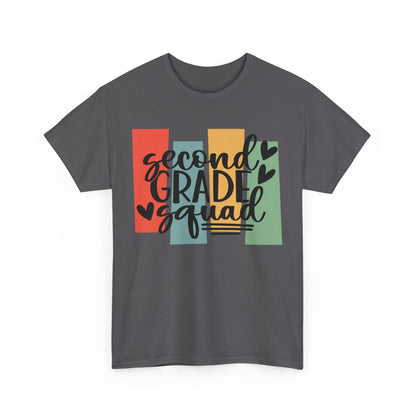 Second Grade Retro Design Team School Shirt