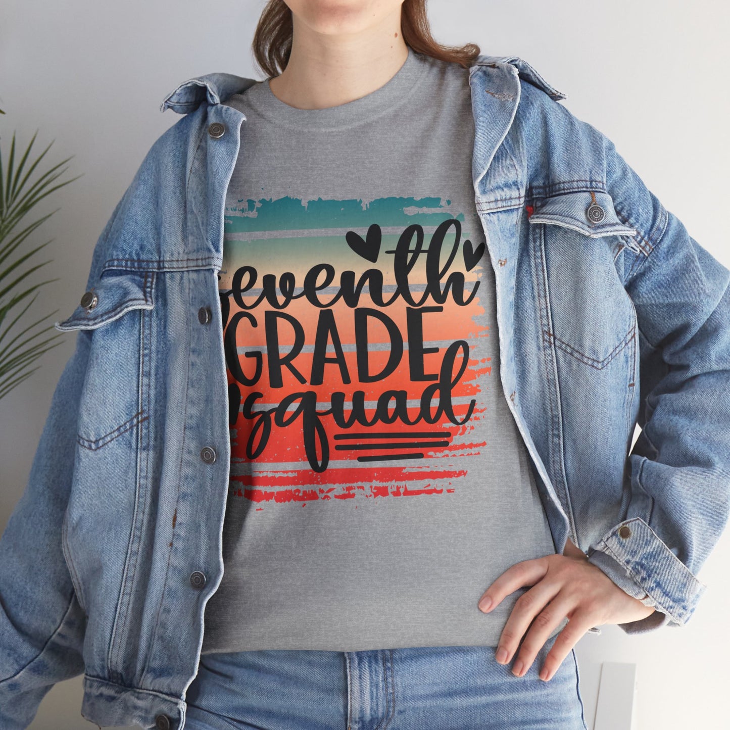 Boho Retro Seventh Grade Squad Class TShirt