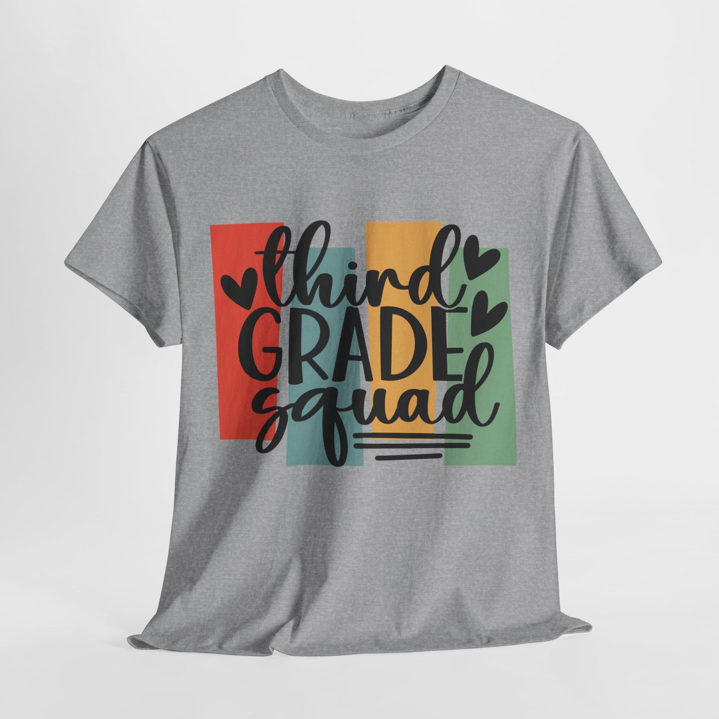 Retro Third Grade Squad Classroom Tshirt