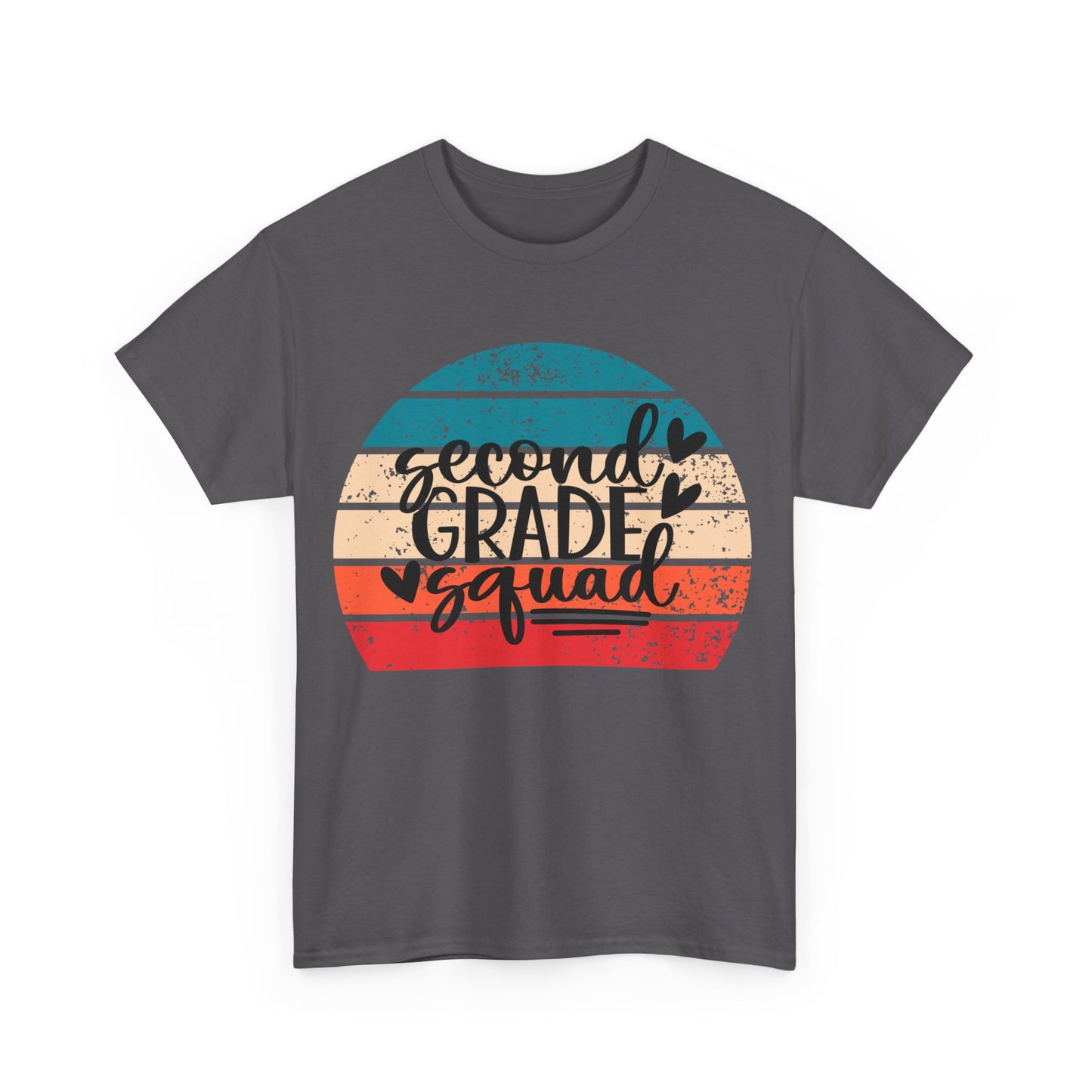 Retro Boho Design Second Grade Squad Classroom Tshirt