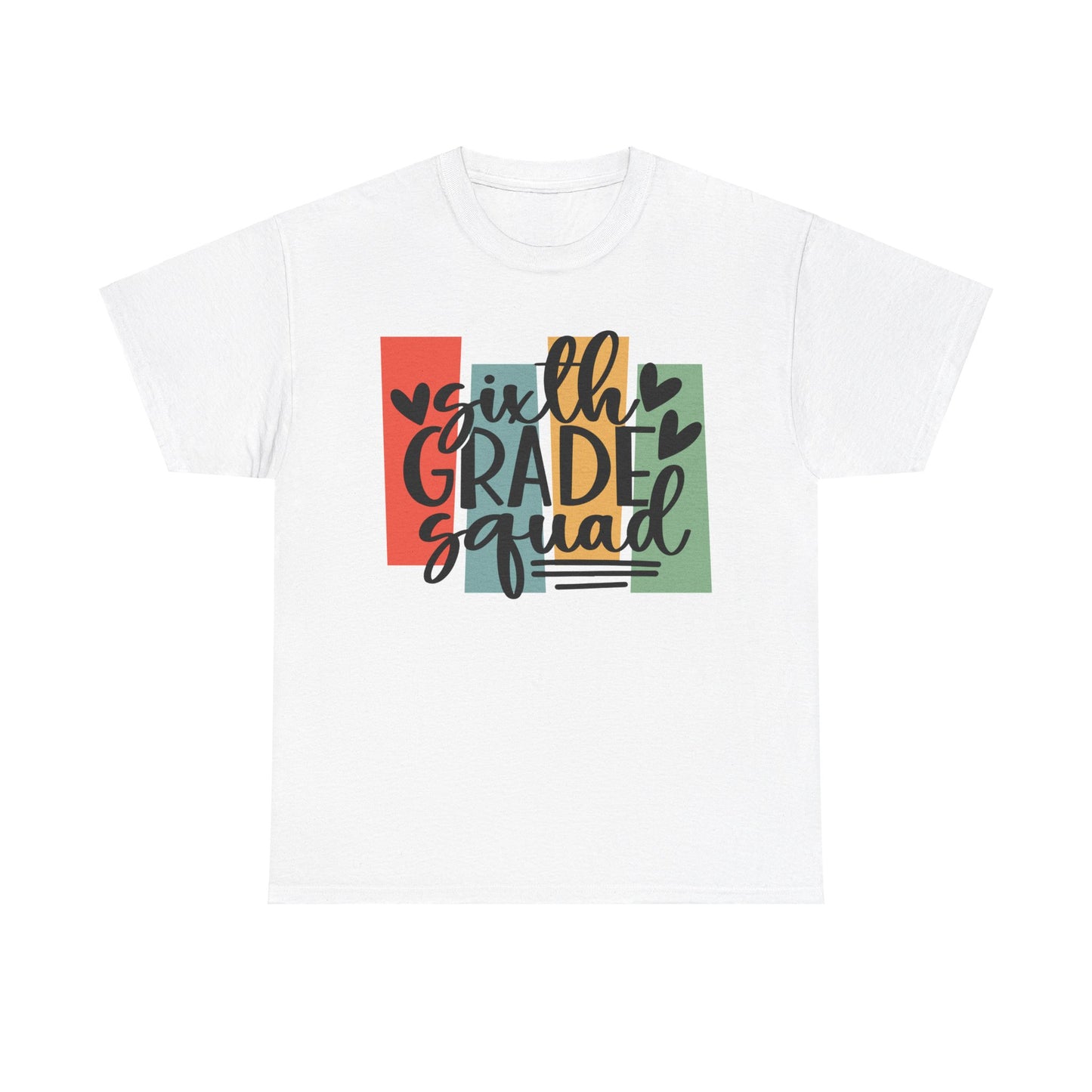 Boho Retro Sixth Grade Squad School Shirt