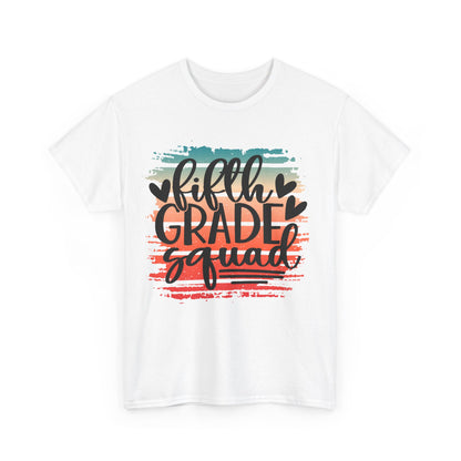 Retro Boho Fifth Grade Squad Class Team TShirt