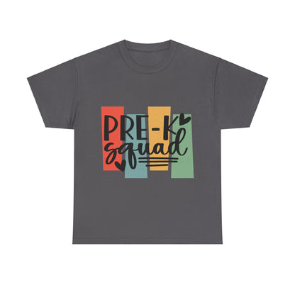 Retro Design Pre-K Squad Team School Shirt