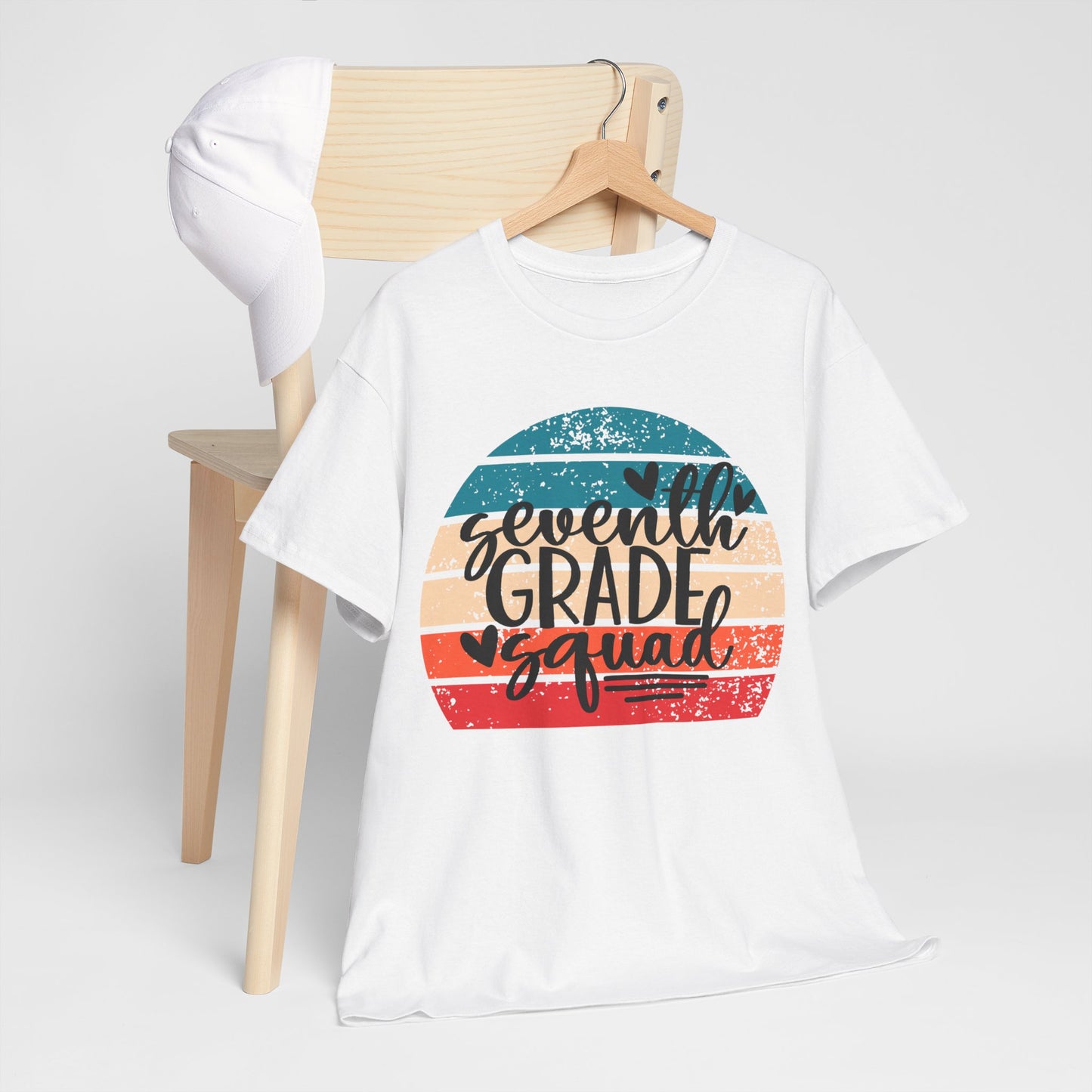Retro Boho Seventh Grade Squad Classroom Team TShirt