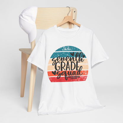Retro Boho Seventh Grade Squad Classroom Team TShirt