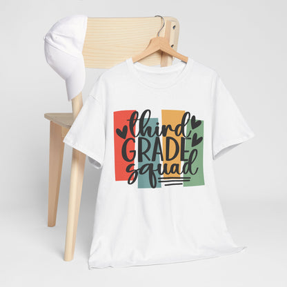 Retro Third Grade Squad Classroom Tshirt