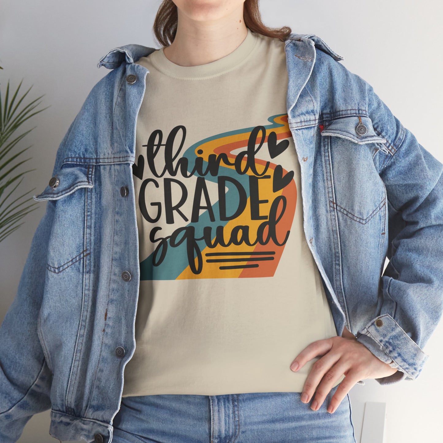 Third Grade Retro Squad Design Tshirt
