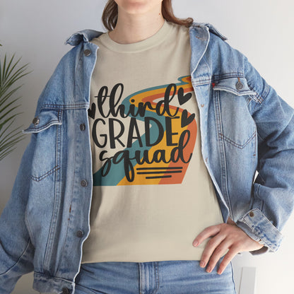 Third Grade Retro Squad Design Tshirt