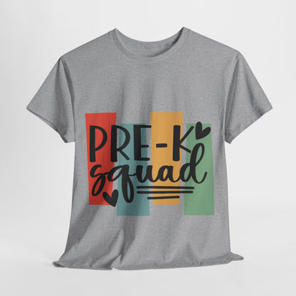 Retro Design Pre-K Squad Team School Shirt