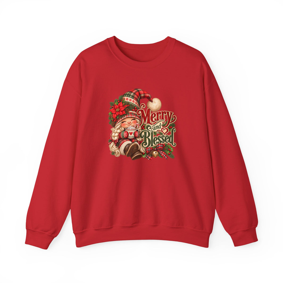 Merry and Blessed Christmas Gnome Sweatshirt
